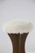 Brazilian Stool in Wood and Faux Fur, 1950s, Image 3