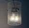 Mid-Century German Space Age Glass and Metal Pendant Lamp from Glashütte Limburg, 1960s 6