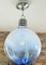 Blue Glass Pendant Lamp by Carlo Nason for Mazzega, Italy, 1960s 4