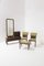 Vanity Mirror, Armchairs and Ottoman by Paolo Buffa, 1950s, Set of 4, Image 1