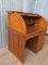 Vintage British Oak Roll Top Desk, 1930s, Image 14