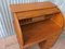 Vintage British Oak Roll Top Desk, 1930s, Image 13