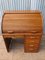 Vintage British Oak Roll Top Desk, 1930s 2