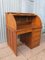 Vintage British Oak Roll Top Desk, 1930s, Image 1