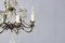 Lámpara de araña Ewardarian francesa de latón gris, Imagen 3