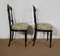 Napoleon III Black Lacquered Chairs in Louis Xvi Style, 19th Century, Set of 2, Image 4