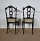 Napoleon III Black Lacquered Chairs in Louis Xvi Style, 19th Century, Set of 2 6
