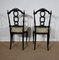 Napoleon III Black Lacquered Chairs in Louis Xvi Style, 19th Century, Set of 2, Image 6