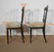Napoleon III Black Lacquered Chairs in Louis Xvi Style, 19th Century, Set of 2 20
