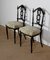 Napoleon III Black Lacquered Chairs in Louis Xvi Style, 19th Century, Set of 2, Image 3