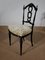 Napoleon III Black Lacquered Chairs in Louis Xvi Style, 19th Century, Set of 2 17