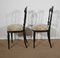 Napoleon III Black Lacquered Chairs in Louis Xvi Style, 19th Century, Set of 2, Image 5