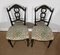 Napoleon III Black Lacquered Chairs in Louis Xvi Style, 19th Century, Set of 2, Image 8