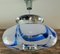 Pendant Lamp in Blue Glass and Chrome from Mazzega, Italy, 1960s 7