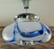 Pendant Lamp in Blue Glass and Chrome from Mazzega, Italy, 1960s, Image 7