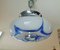 Pendant Lamp in Blue Glass and Chrome from Mazzega, Italy, 1960s, Image 9