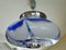 Pendant Lamp in Blue Glass and Chrome from Mazzega, Italy, 1960s 16