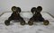 Restoration Era Bronze Candleholders, Early 19th Century, Set of 2 13