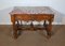 Louis XIII Style Game Table in Walnut and Marble, Early 20th Century 1