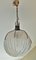 Lámpara colgante esférica de vidrio de Angelo Brotto, Italy, años 60, Imagen 19