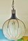 Lámpara colgante esférica de vidrio de Angelo Brotto, Italy, años 60, Imagen 20