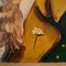 Artista inglés, retrato de oso pardo, pintura al óleo, años 70, enmarcado, Imagen 6