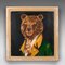 English Artist, Brown Bear Portrait, Oil Painting, 1970s, Framed 2