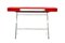 Cosimo Desk with Red Glossy Lacquered Top by Marco Zanuso Jr. for Adentro, 2017 7