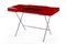 Cosimo Desk with Red Glossy Lacquered Top by Marco Zanuso Jr. for Adentro, 2017 9