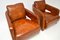 Vintage Italian Leather Armchairs, 1970s, Set of 2, Image 9