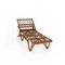 Mid-Century Italian Chaise Lounge in Rattan, 1950s, Image 1