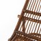 Italienische Mid-Century Chaiselongue aus Rattan, 1950er 4