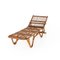 Mid-Century Italian Chaise Lounge in Rattan, 1950s, Image 2