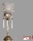 Lampe de Bureau avec Figure de Cupidon en Bronze et Verre, 1920s 4