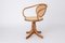 Radomsko Swivel Desk Chair in Viennese Braid Bentwood 3