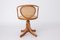 Radomsko Swivel Desk Chair in Viennese Braid Bentwood, Image 2