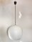 Lampada a sospensione in vetro opalino, anni '60, Immagine 1