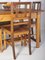 Mesa y sillas Folk Art de roble y madera de abeto, años 20. Juego de 5, Imagen 19