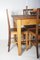 Folk Art Table and Chairs in Oak and Spruce Wood, 1920s, Set of 5 20
