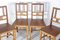 Folk Art Table and Chairs in Oak and Spruce Wood, 1920s, Set of 5, Image 22