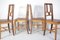 Mesa y sillas Folk Art de roble y madera de abeto, años 20. Juego de 5, Imagen 24