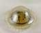 Vintage Deckenlampe aus Kunstglas & vergoldetem Messing 5
