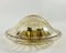 Vintage Art Glass and Gilt Brass Ceiling Lamp, Image 3