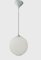 Mid-Century Scandinavian Pendant Light with Optical Opaline Shade, 1960s 6