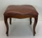 English Queen Anne Style Carved Walnut Foot Stool, 1890s 1