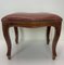 English Queen Anne Style Carved Walnut Foot Stool, 1890s 3