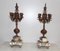 Early 20th Century Candleholders in Spelter and Marble, 1920s, Set of 2 2