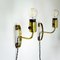 Brass Sconces by Maria Lindemann for Idman Oy, Finland, 1950s, Set of 2 10