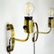 Brass Sconces by Maria Lindemann for Idman Oy, Finland, 1950s, Set of 2, Image 4