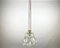 Vintage Ceiling Lamp in Glass & Brass, Germany, 1970s, Image 4